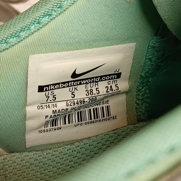 Nike Women's Free 5.0 TR Fit 4 Sneakers Teal/Gray Running Shoes Lace Up Sz 7.5 - Picture 6 of 7